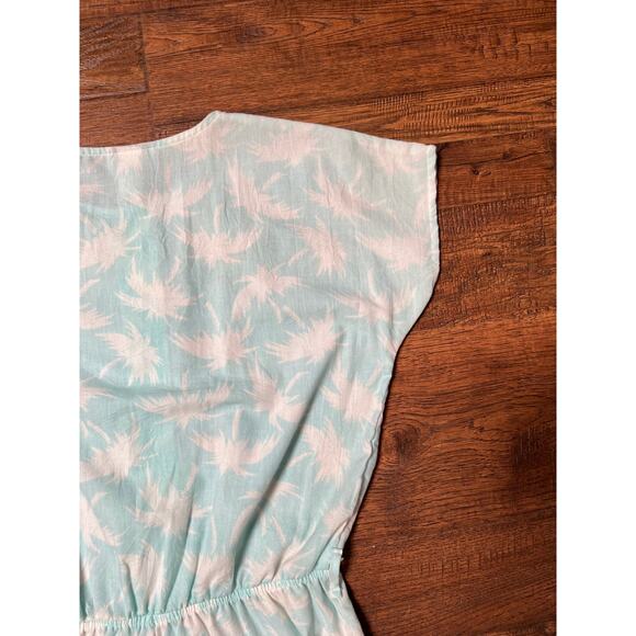 Vintage Clothing One Piece Jumper White Palm Trees on Baby Blue Medium Dandelion - Picture 11 of 11